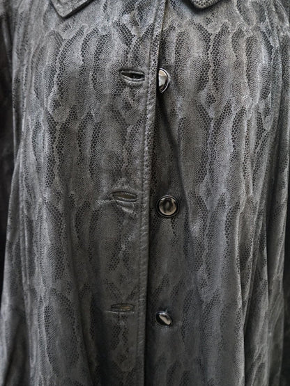 Pellicceria Guida Napoli Embossed Leather Coat