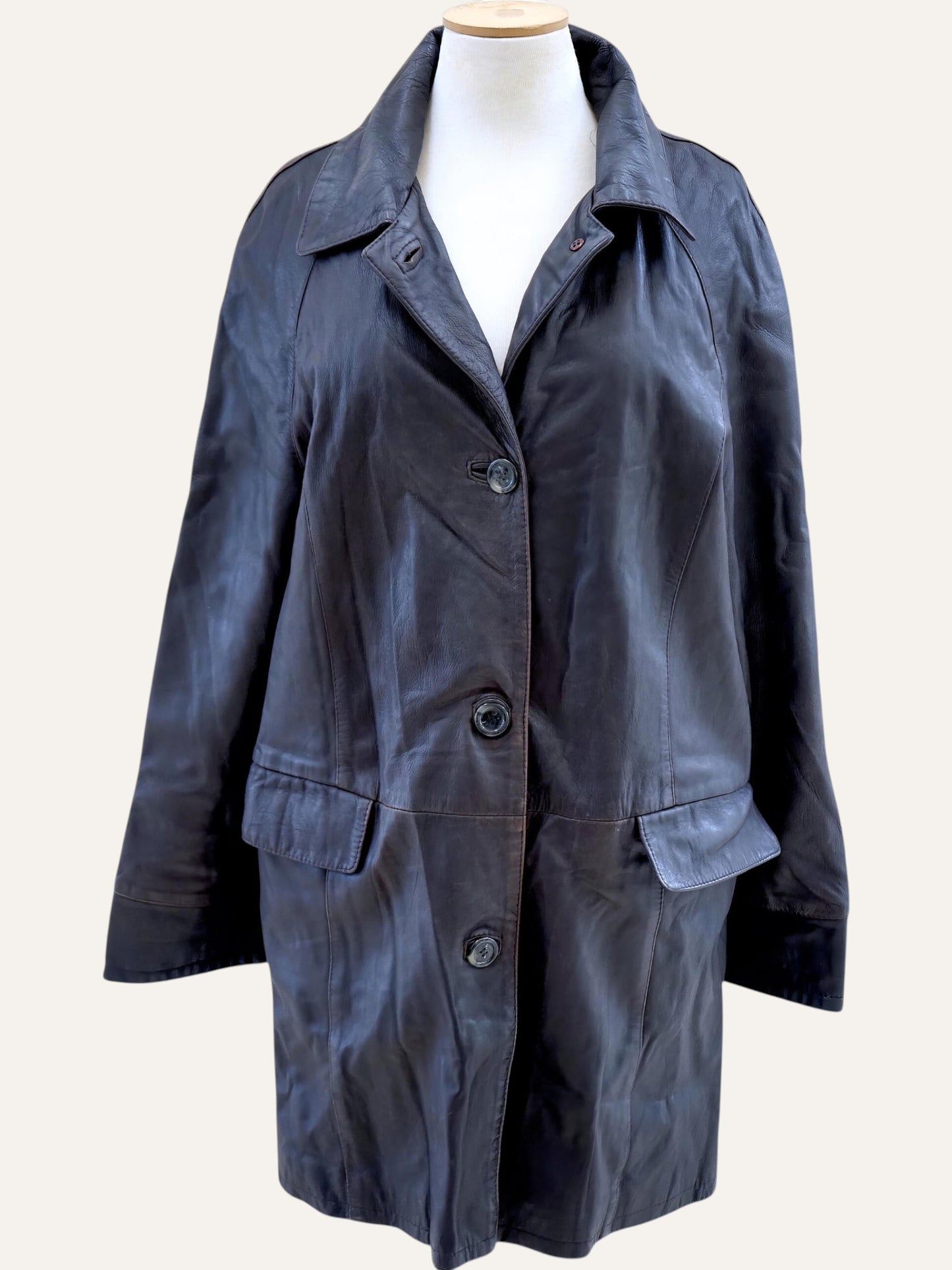 Vintage Oversized Leather Jacket