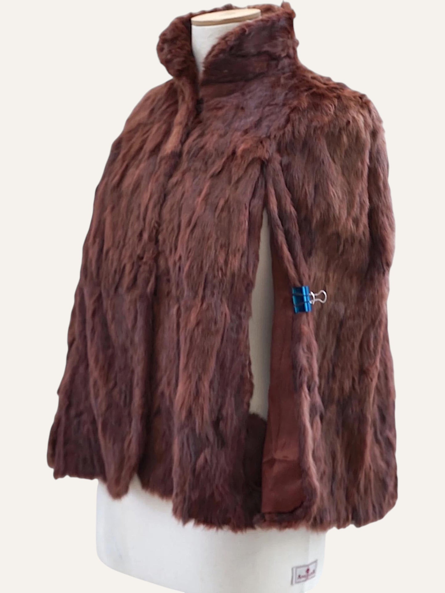 Vintage Real Fur Cape Cloak