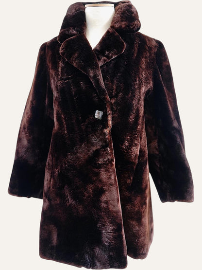 Artisan Velvet Fur Coat Monogrammed Lining