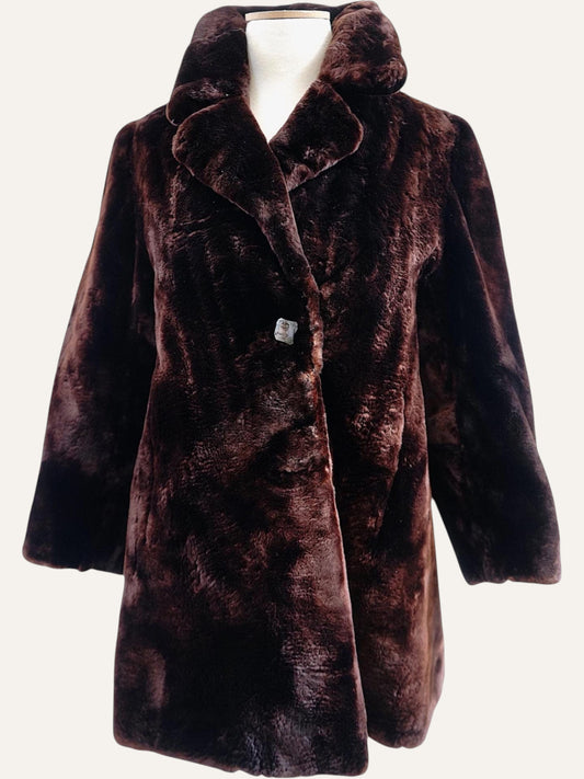 Artisan Velvet Fur Coat Monogrammed Lining