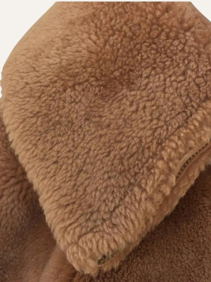 RUFFO Sheep Fur Zip-Up Coat