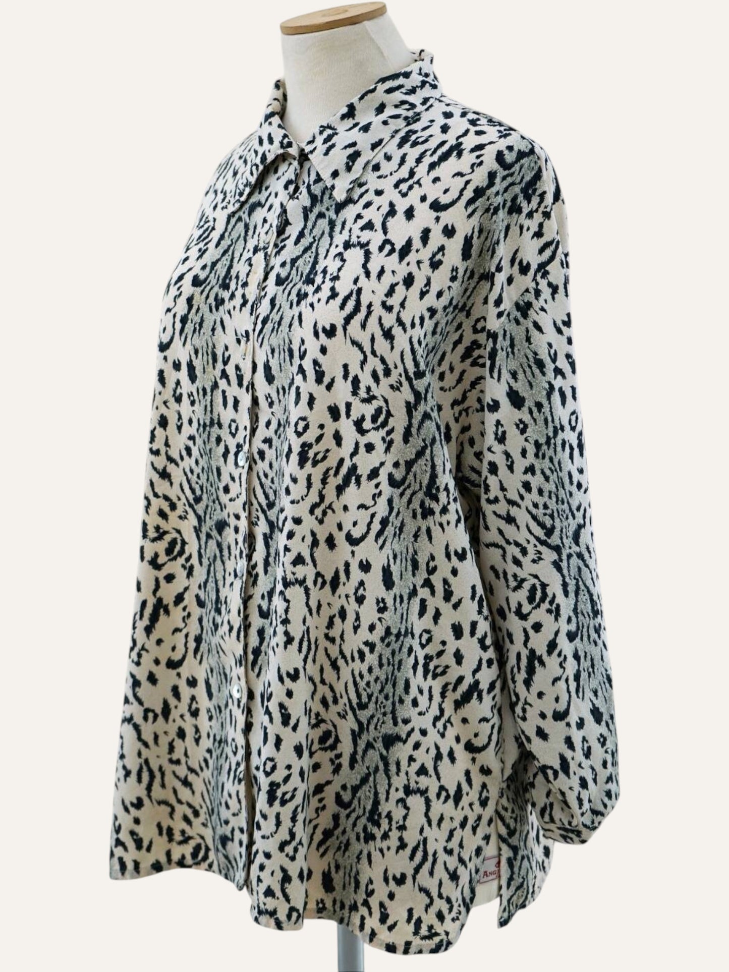 Noir & Chalk Leopard Print Shirt