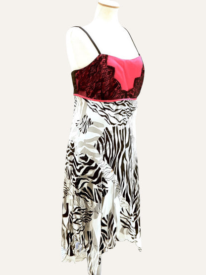 Estel Silk Animal Print Dress