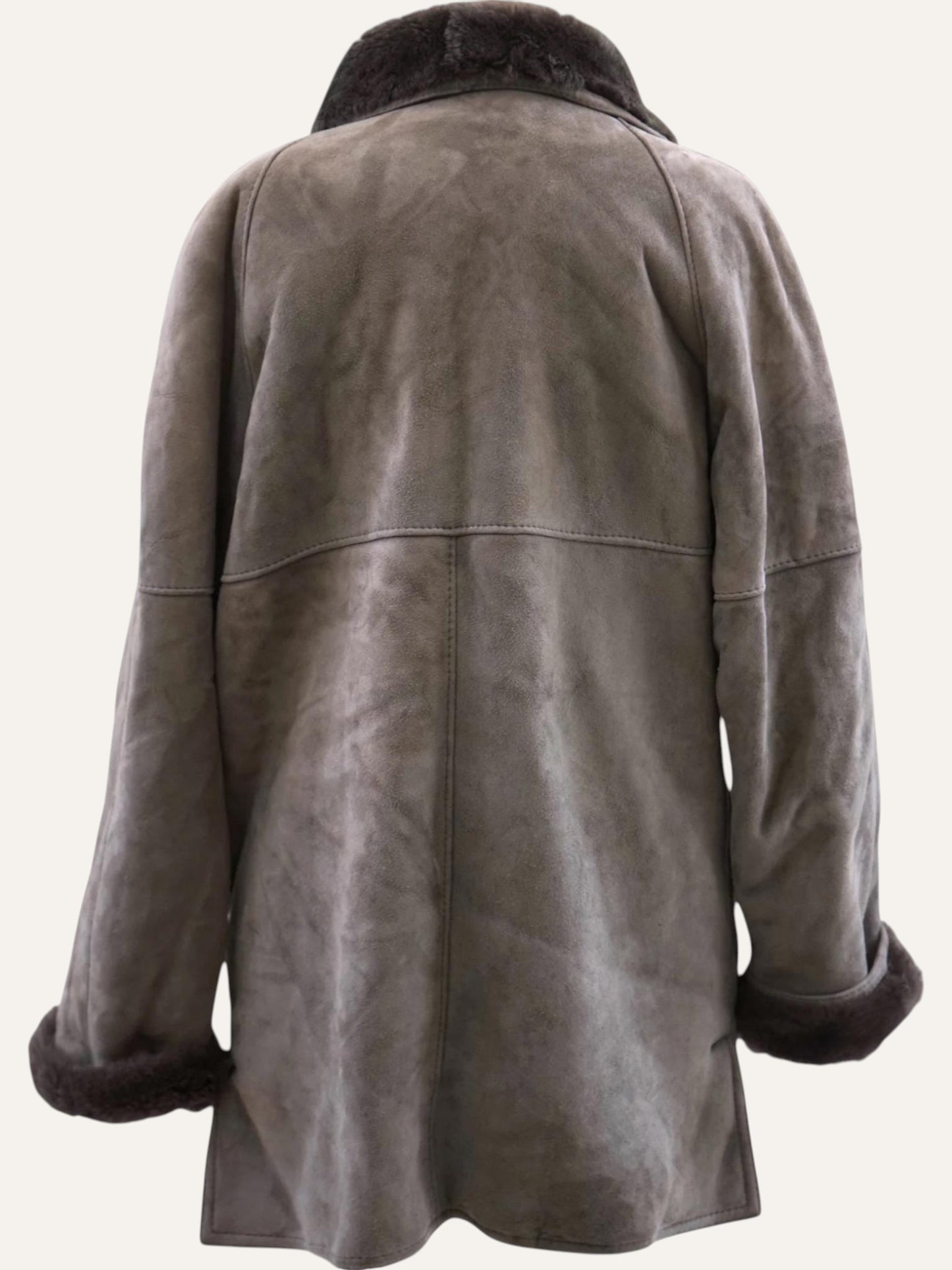 Vintage Shearling Aviator Coat