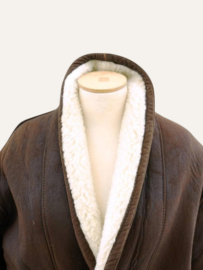 Boxy Faux Shearling Coat