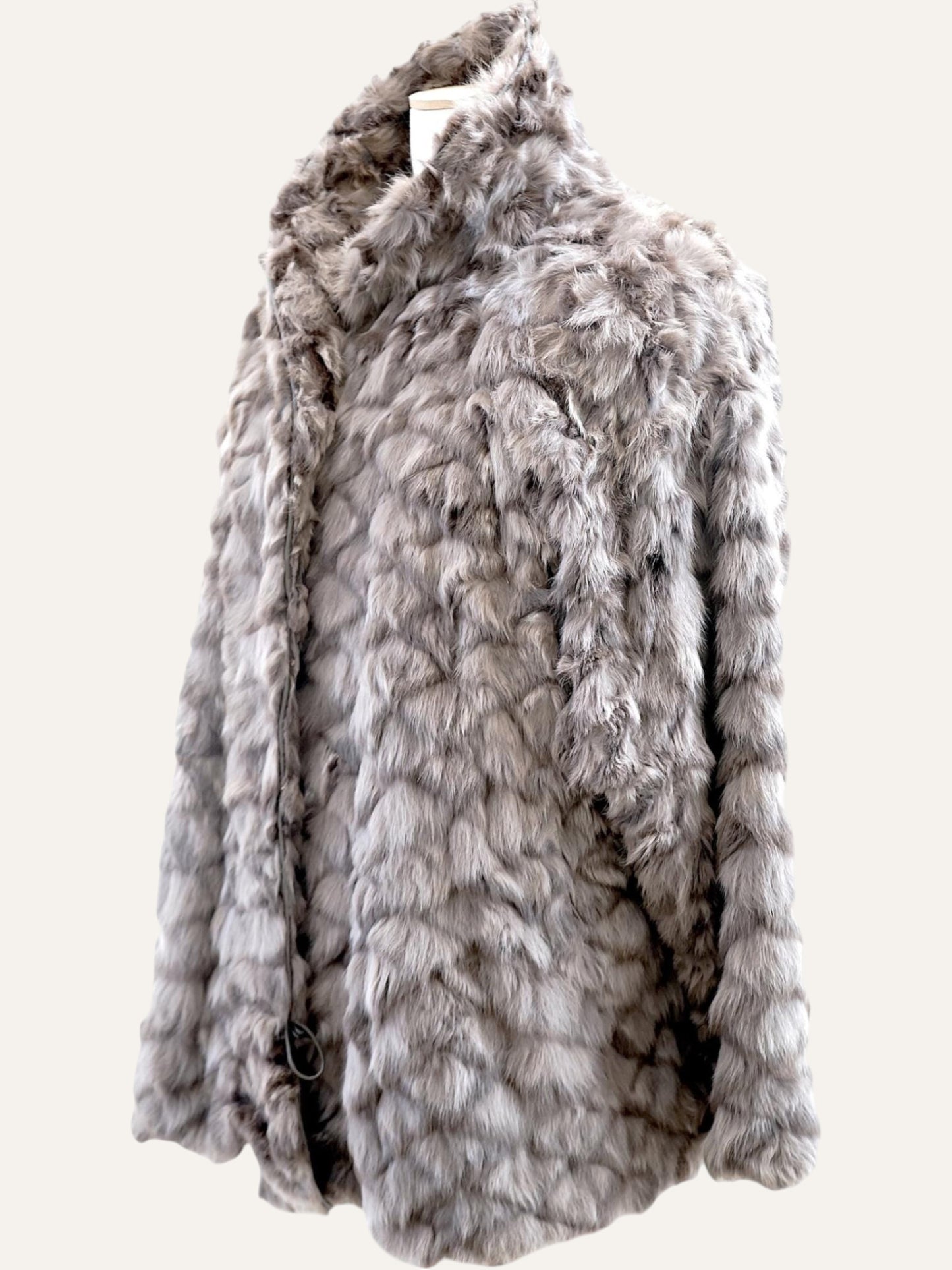 90s Rabbit Fur Coat