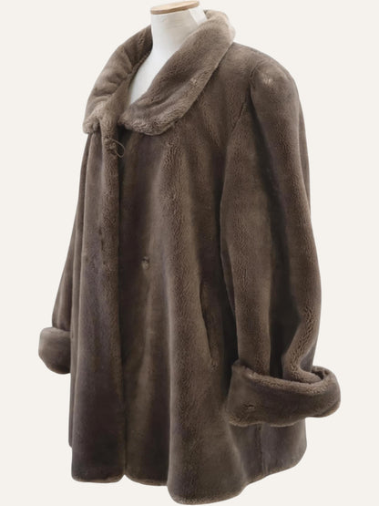 Vintage Teddy Faux Fur Coat