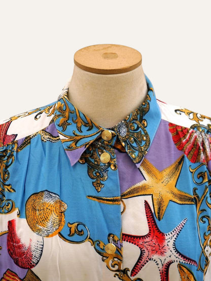 Starfish Print Blouse