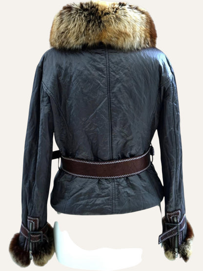 Vera Pellicia Firenze Wrap Leather Jacket