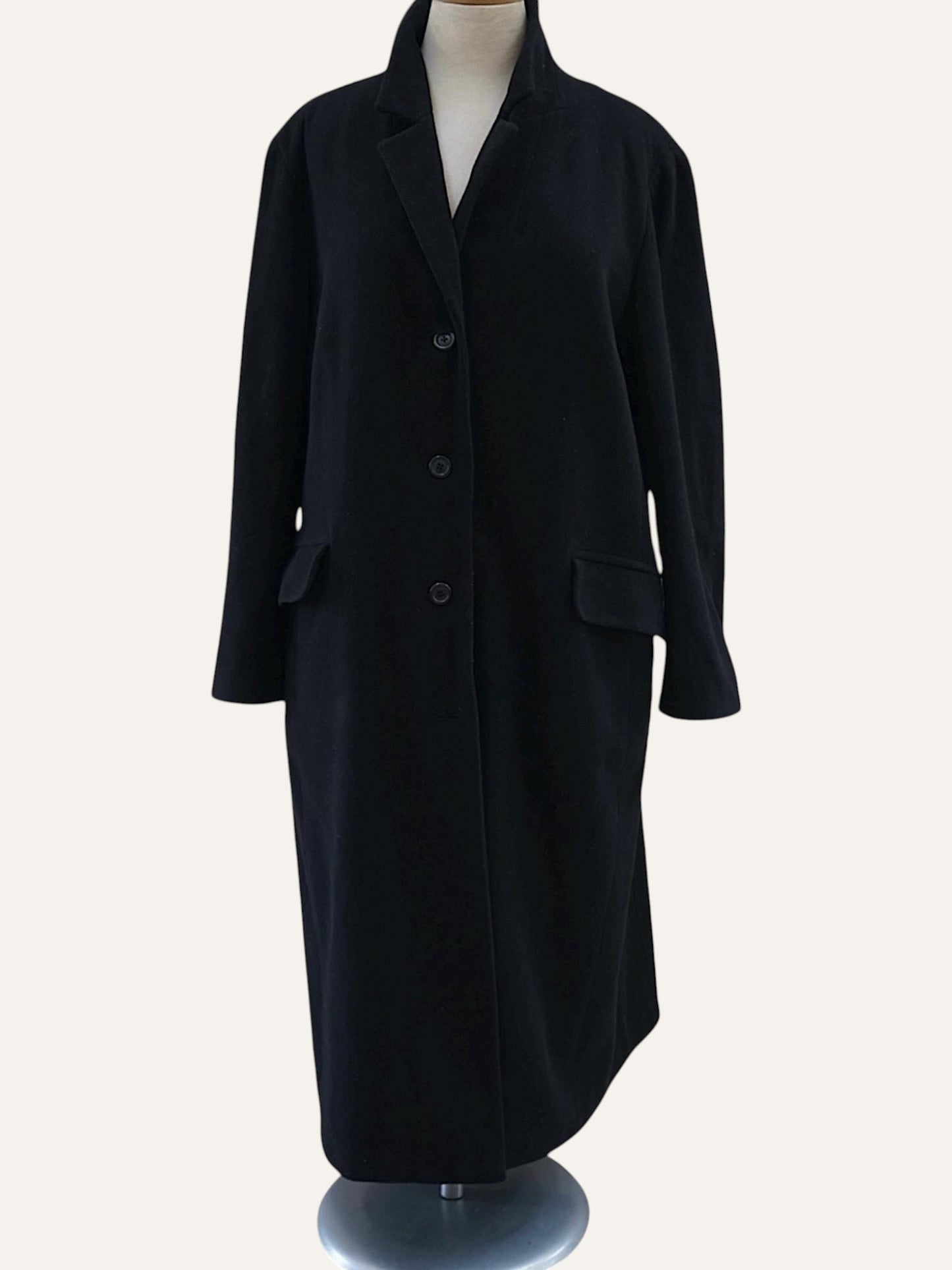 Y2k Cashmere & Wool Full Length Coat
