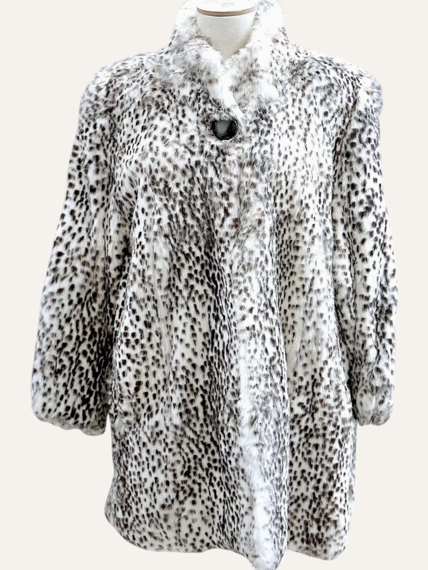 Black & White Fur Coat