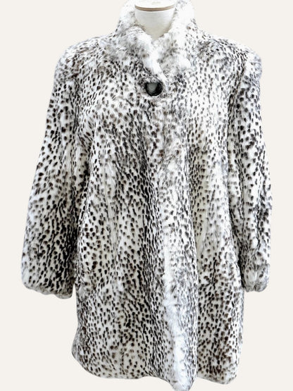 Black & White Fur Coat