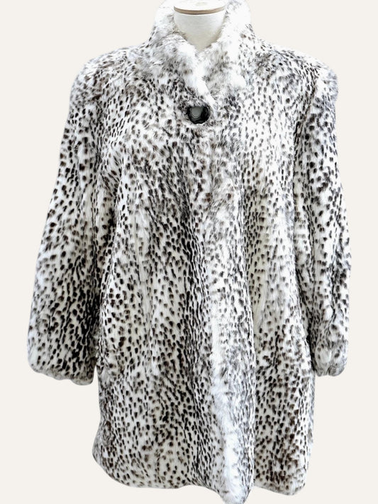 Black & White Fur Coat