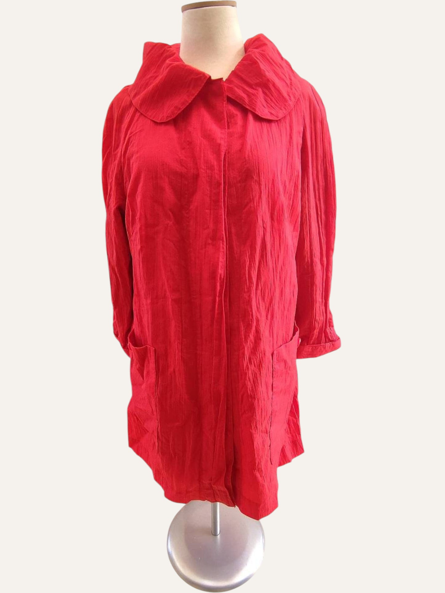 Couture Ruffle Raglan Overcoat