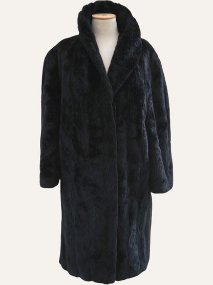 Faux Fur Noir Coat