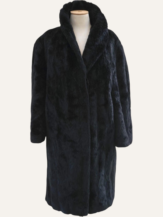 Faux Fur Noir Coat