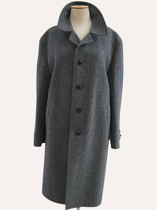 Erdmann Mohair & Wool Houndstooth Coat