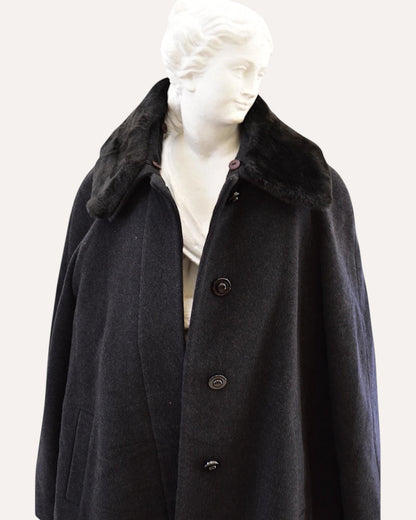 Cashmere & Virgin Wool Swing Coat