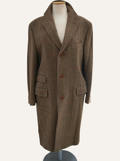 Cantarelli for Brian & Barry Herringbone Tweed Coat