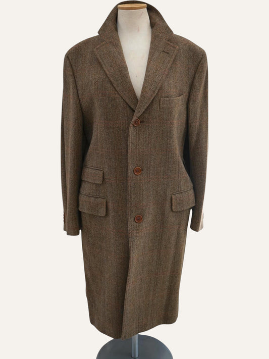 Cantarelli for Brian & Barry Herringbone Tweed Coat