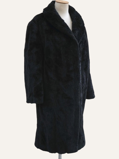 Faux Fur Noir Coat