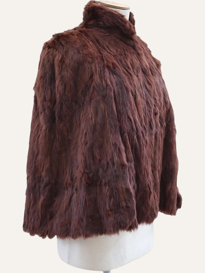 Vintage Real Fur Cape Cloak