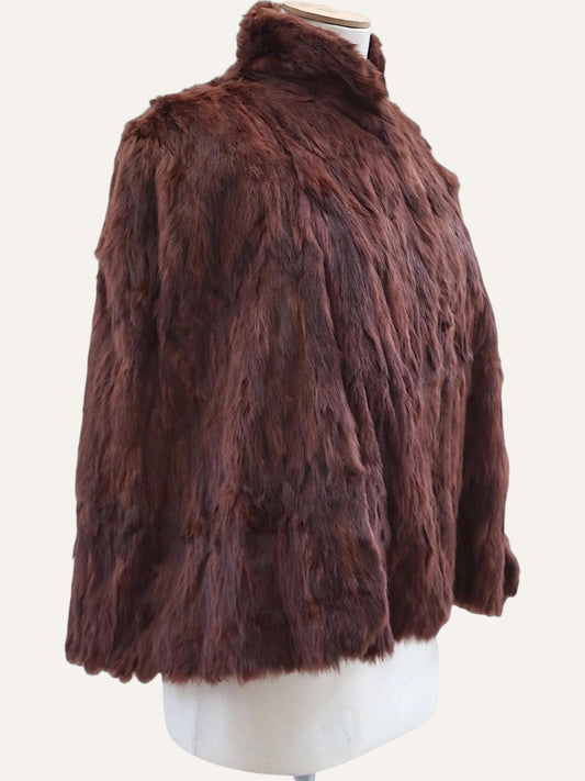 Vintage Real Fur Cape Cloak