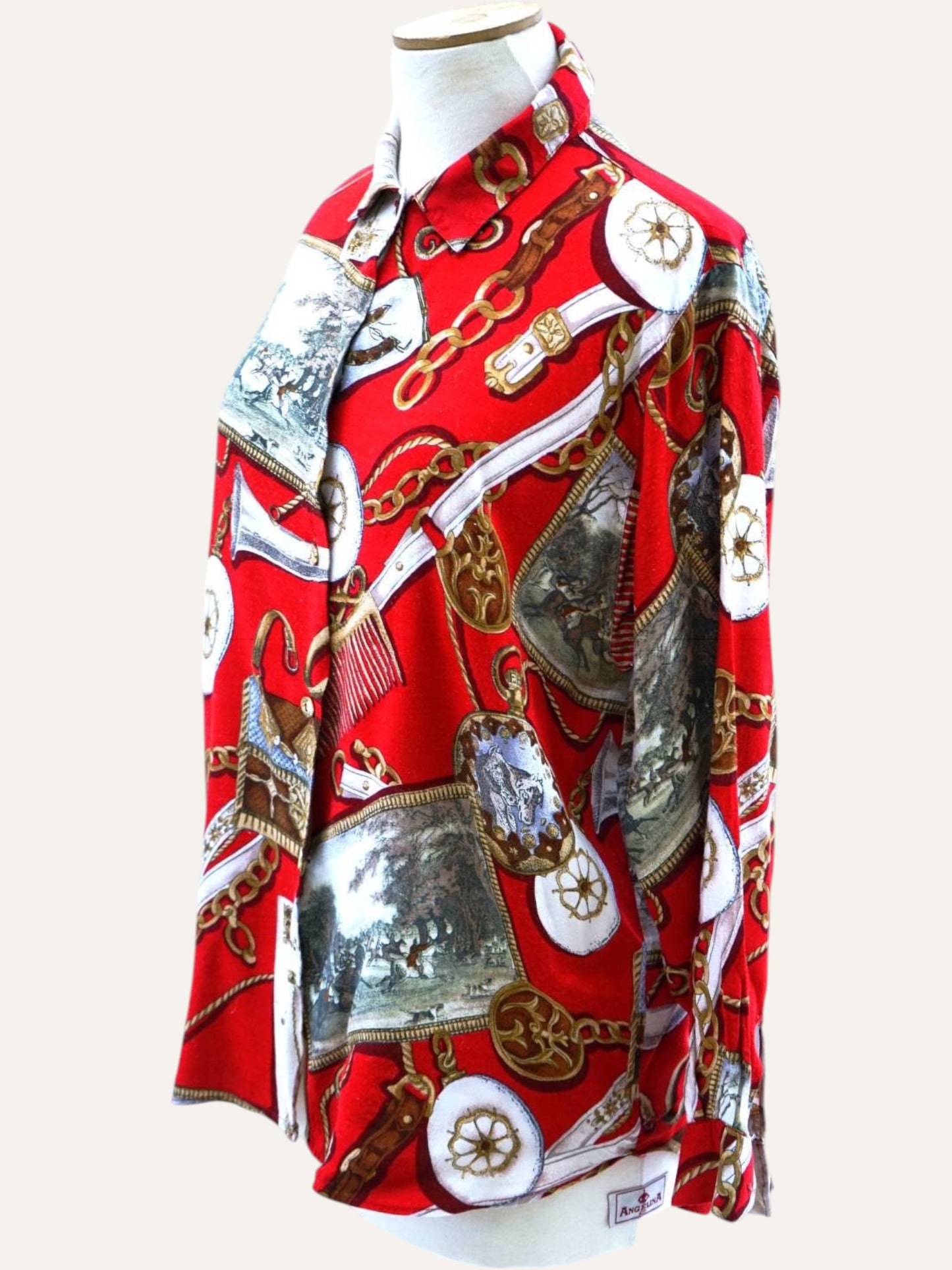 90s Novelty Baroque Blouse