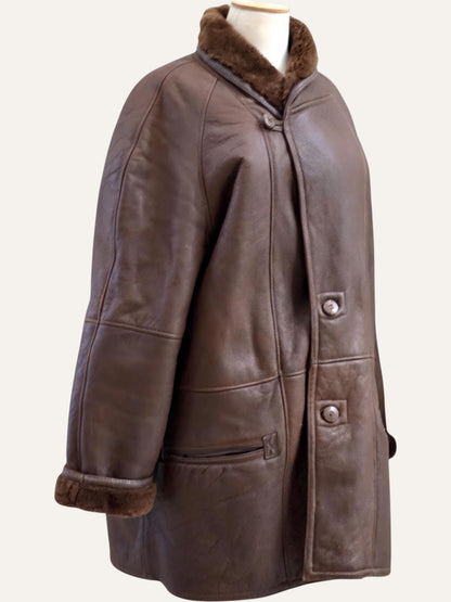 A & B Men's Shearling Coat