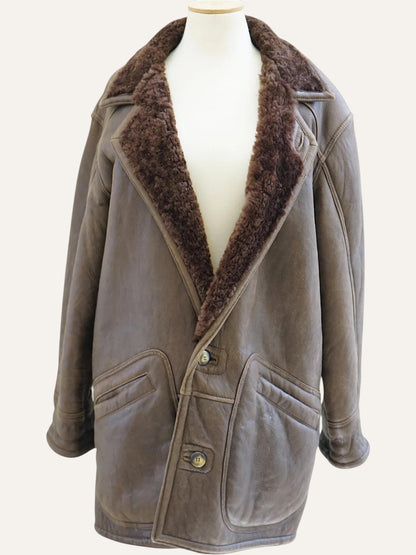 Y2K Genuine Shearling Coat