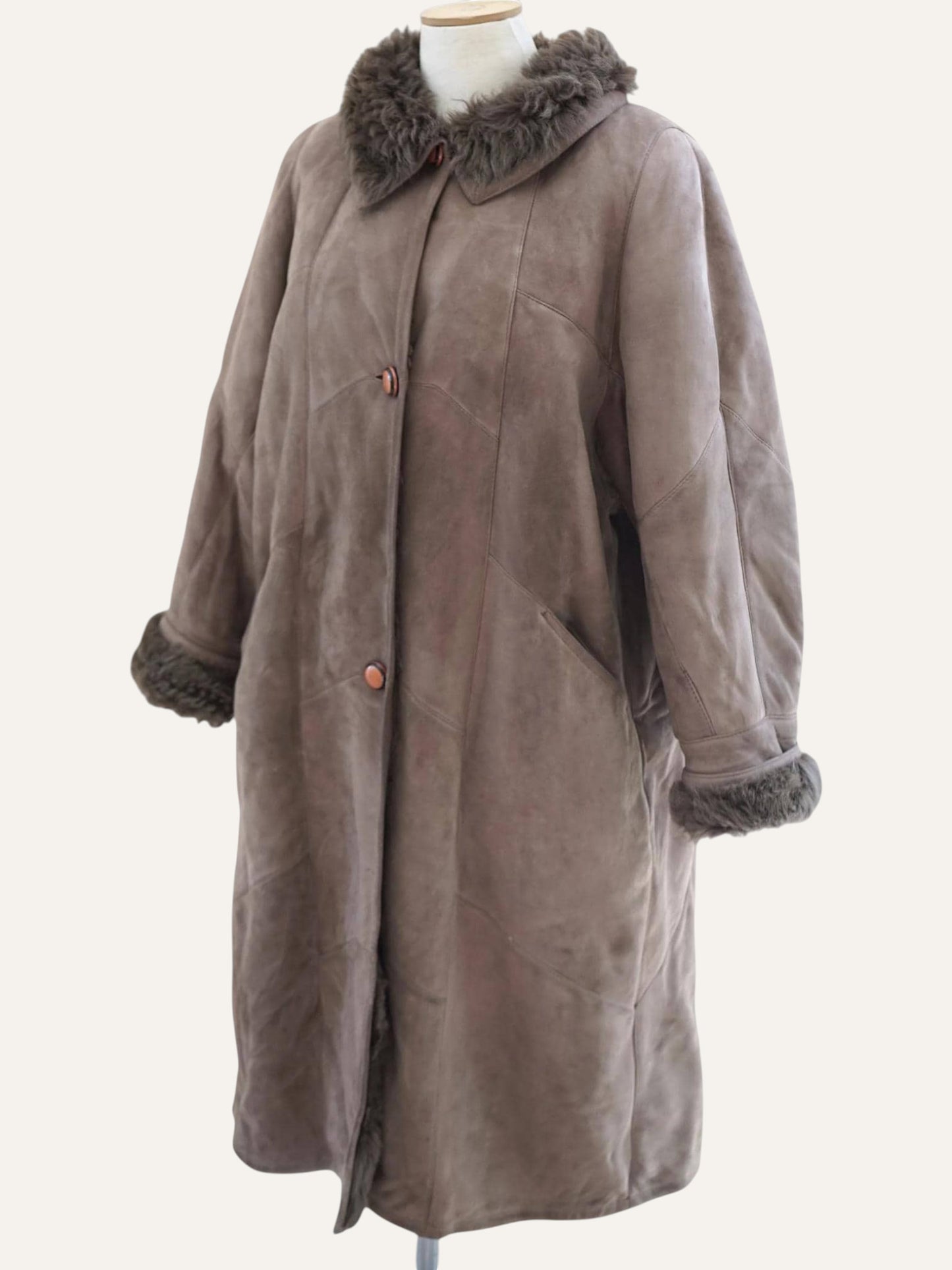 Longline Shearling Coat