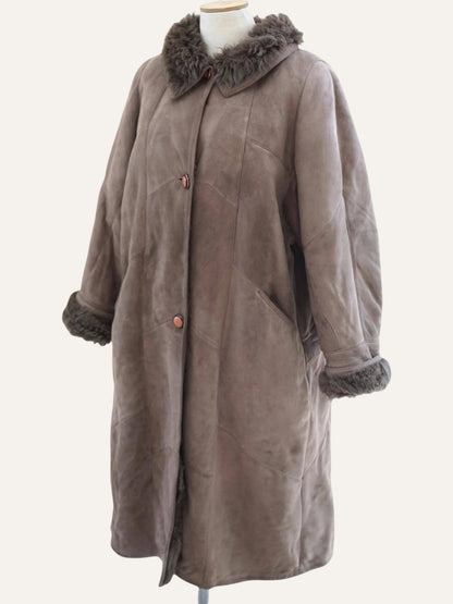 Longline Shearling Coat