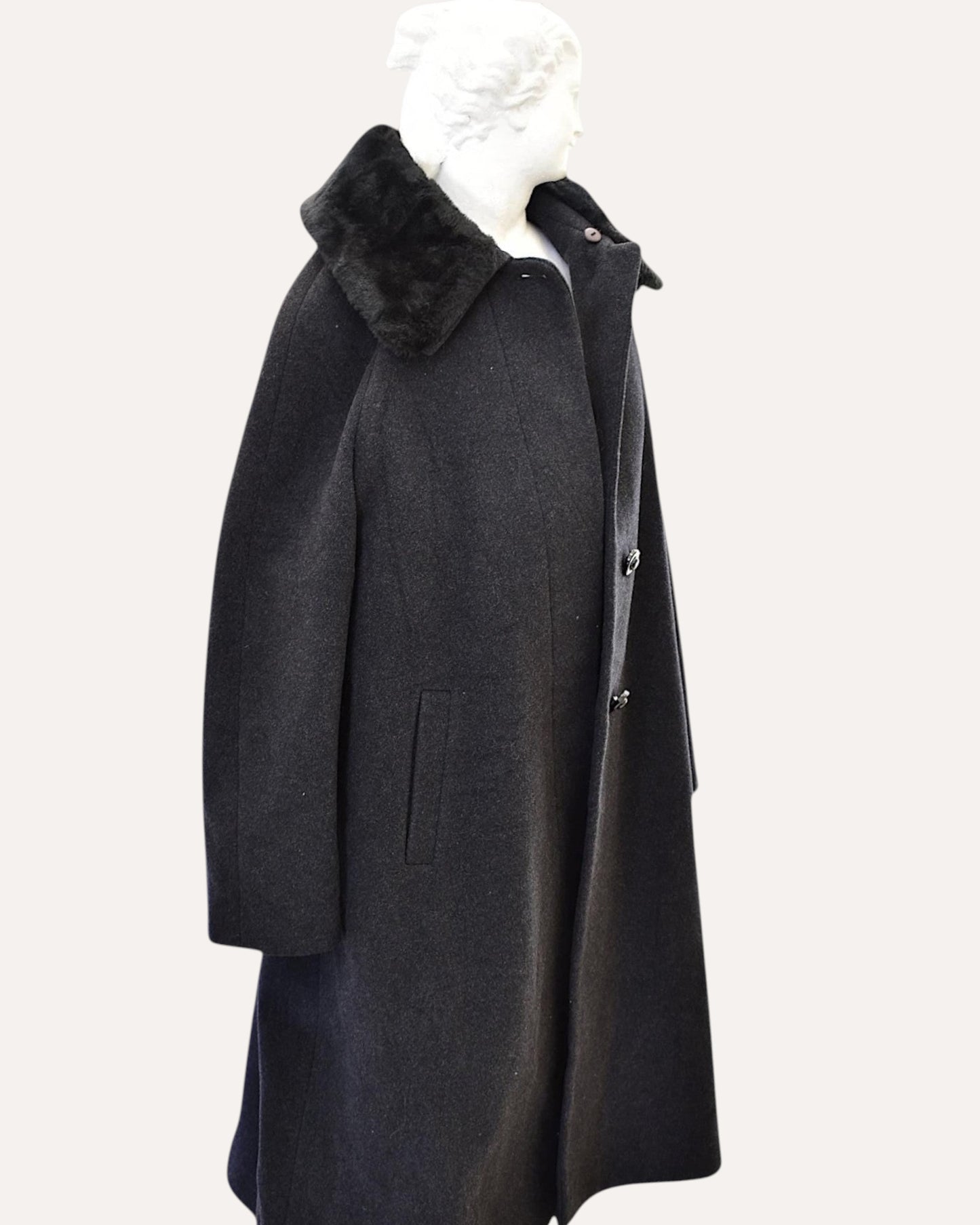 Cashmere & Virgin Wool Swing Coat