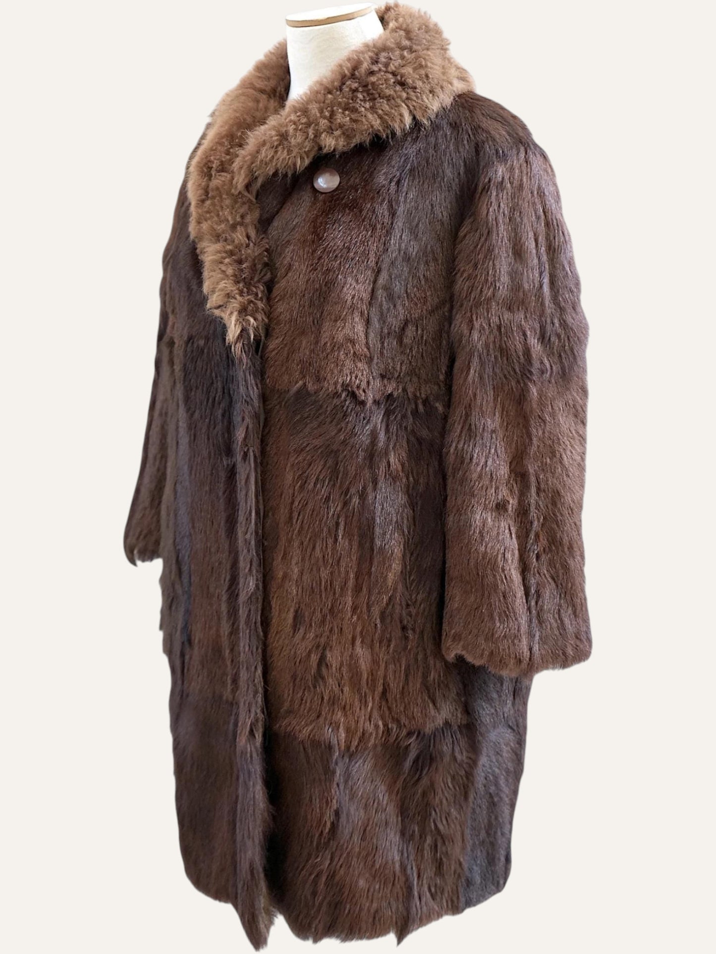 Cinnamon Dual-Fur Coat