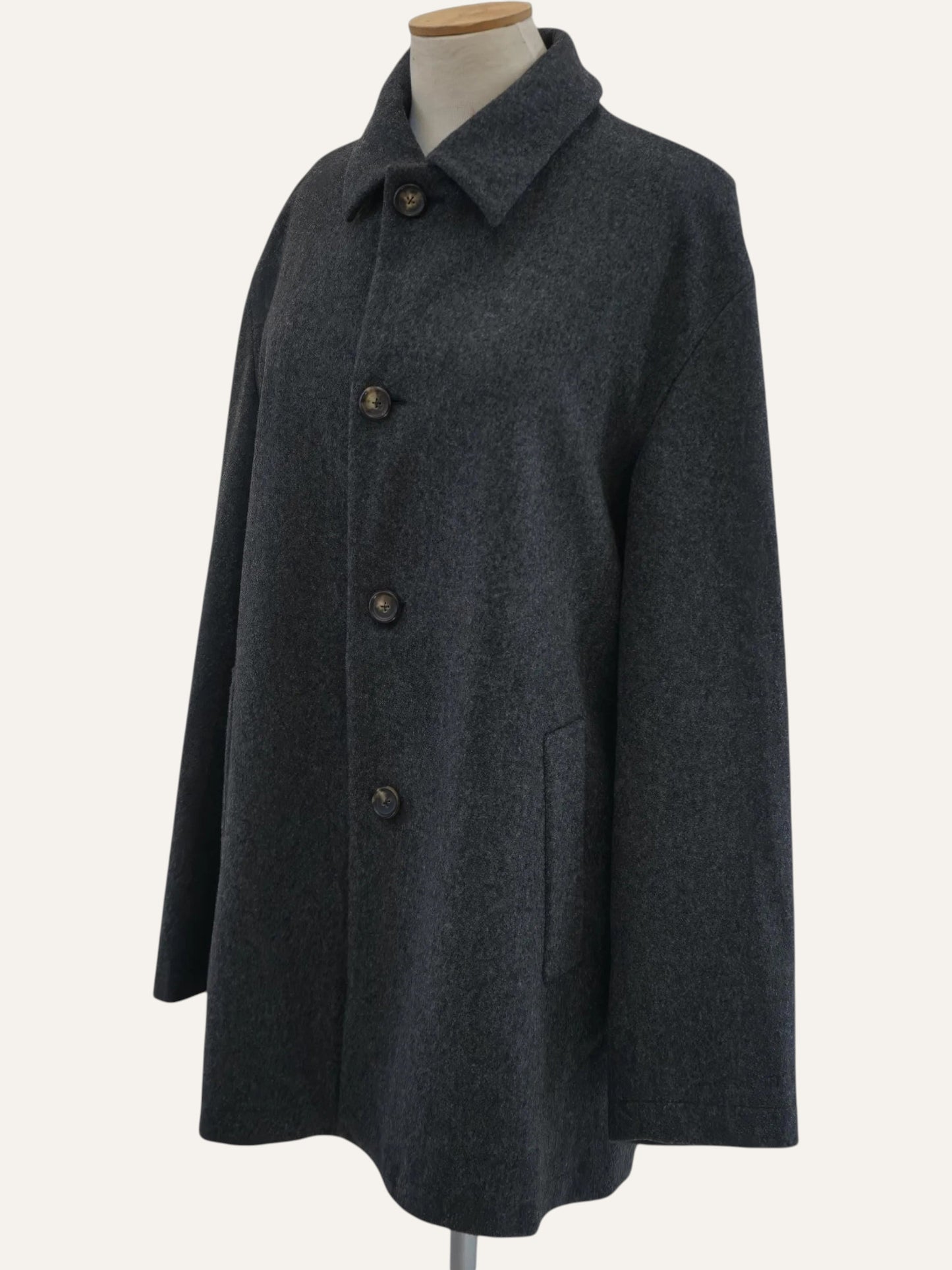 Jil Sander Wool Tweed Coat