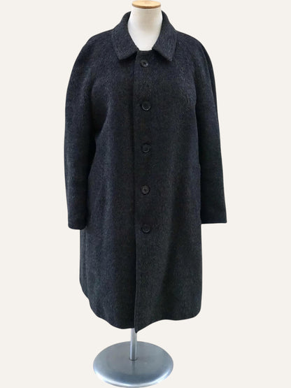 Brushed Wool Cocoon Coat