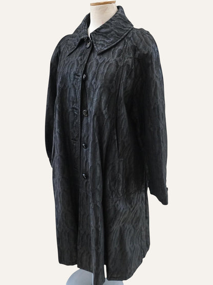 Pellicceria Guida Napoli Embossed Leather Coat