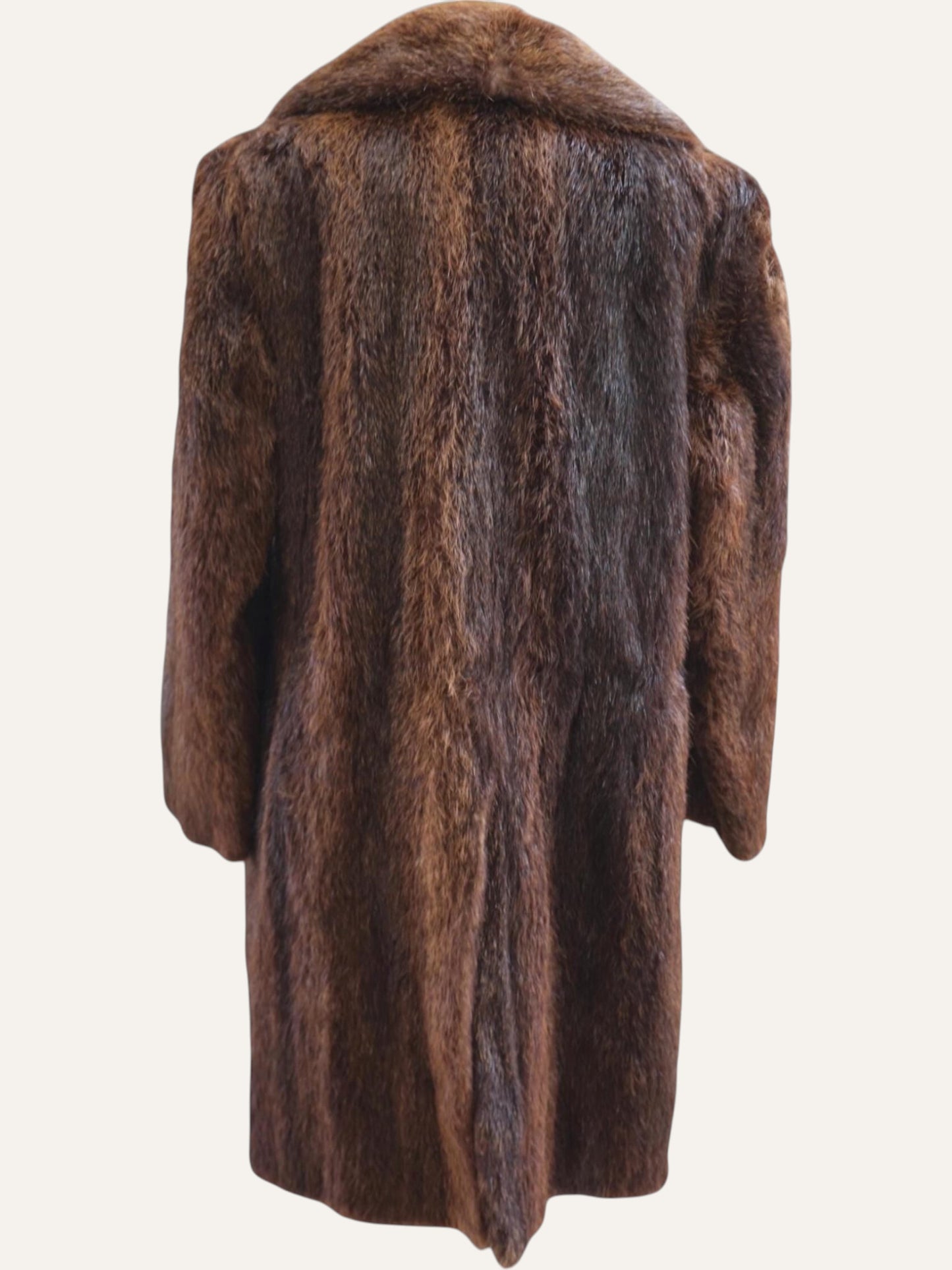Long Hair Beaver Fur Coat