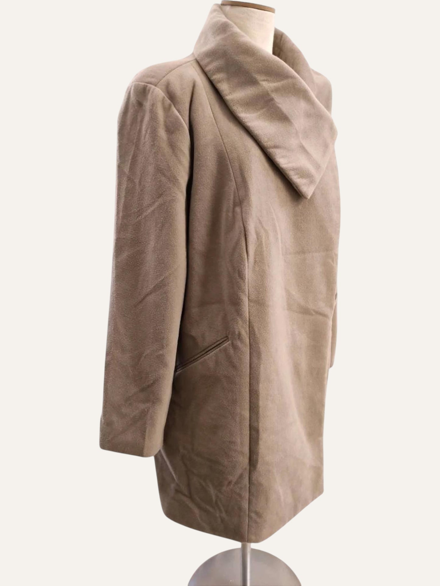 Asymmetric Wool Coat