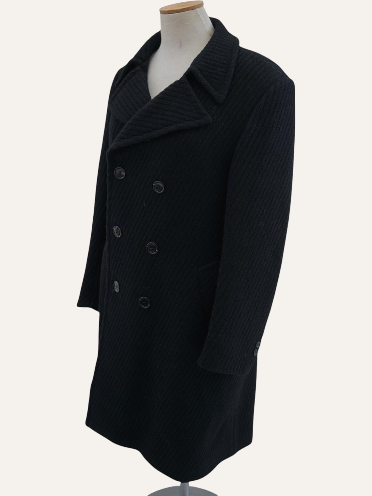 Brooklin Wool-Blend Double-Breasted Coat