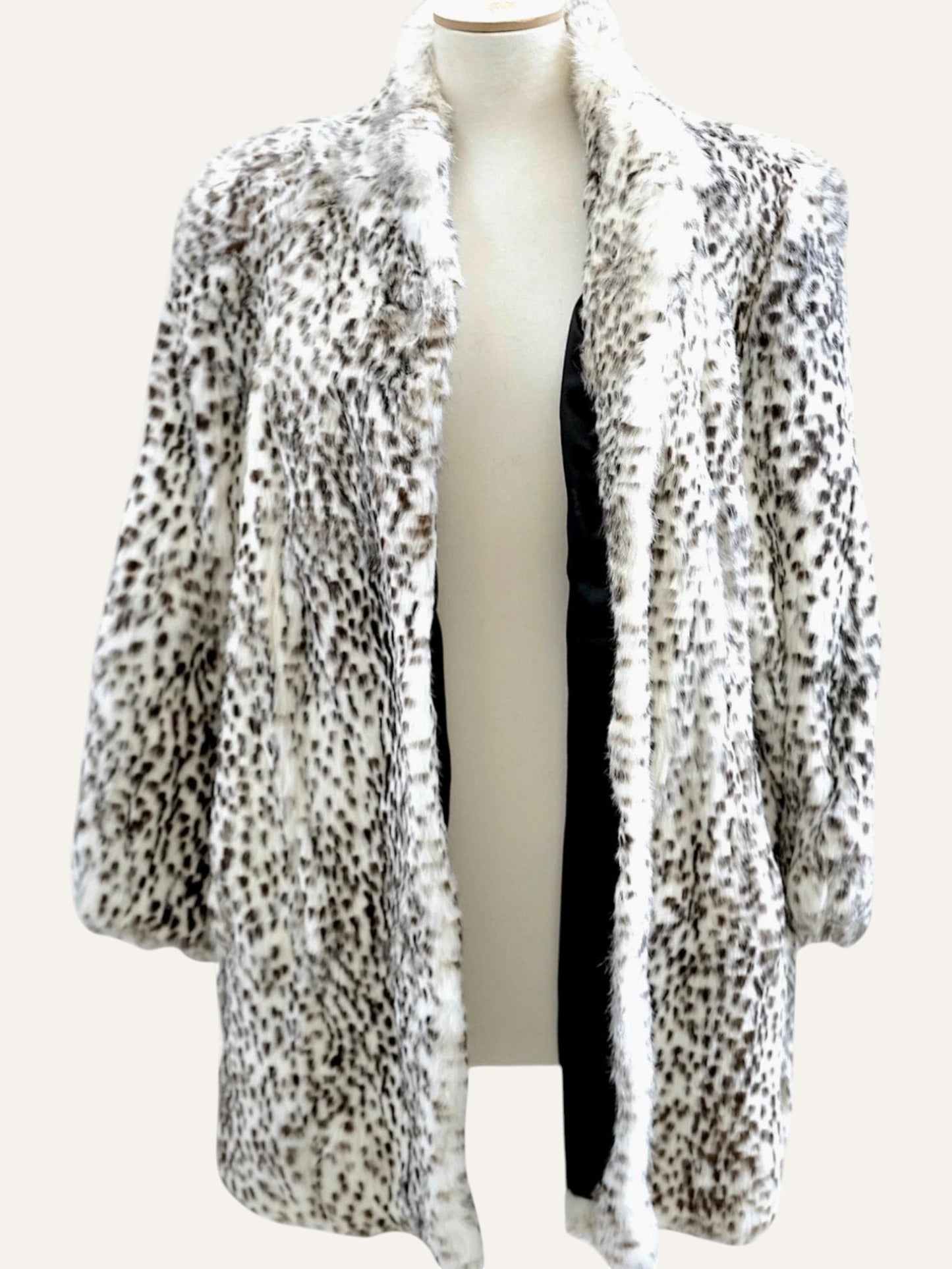 Black & White Fur Coat