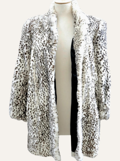Black & White Fur Coat