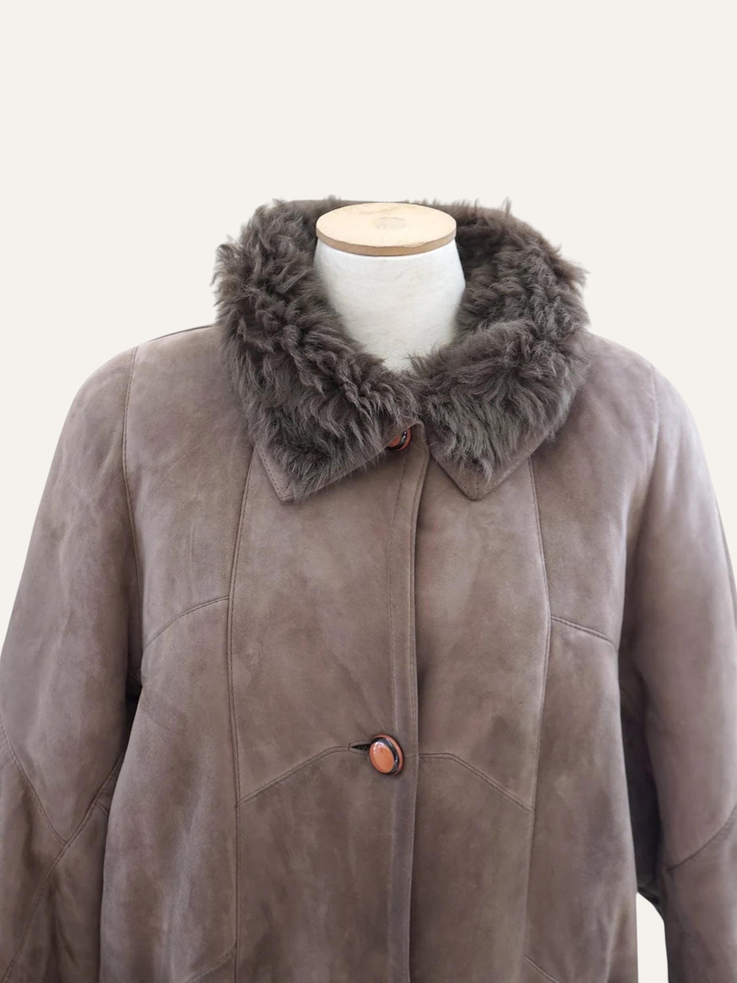 Longline Shearling Coat