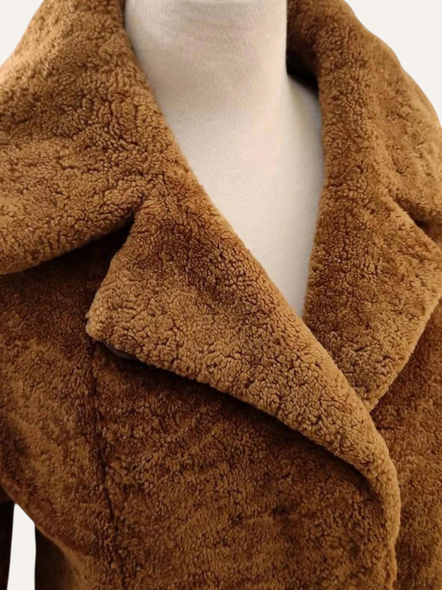 Swakara Biscuit Fur Coat