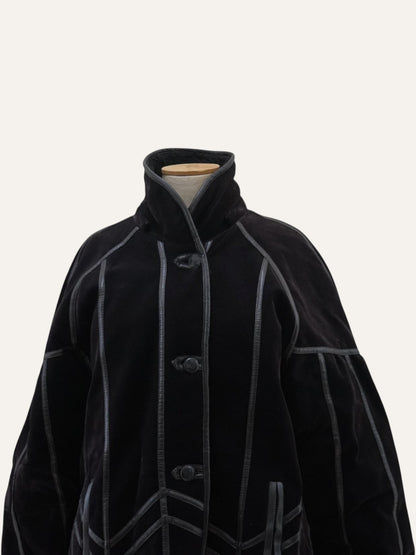 Succedeir Velvet Noir Shearling Coat