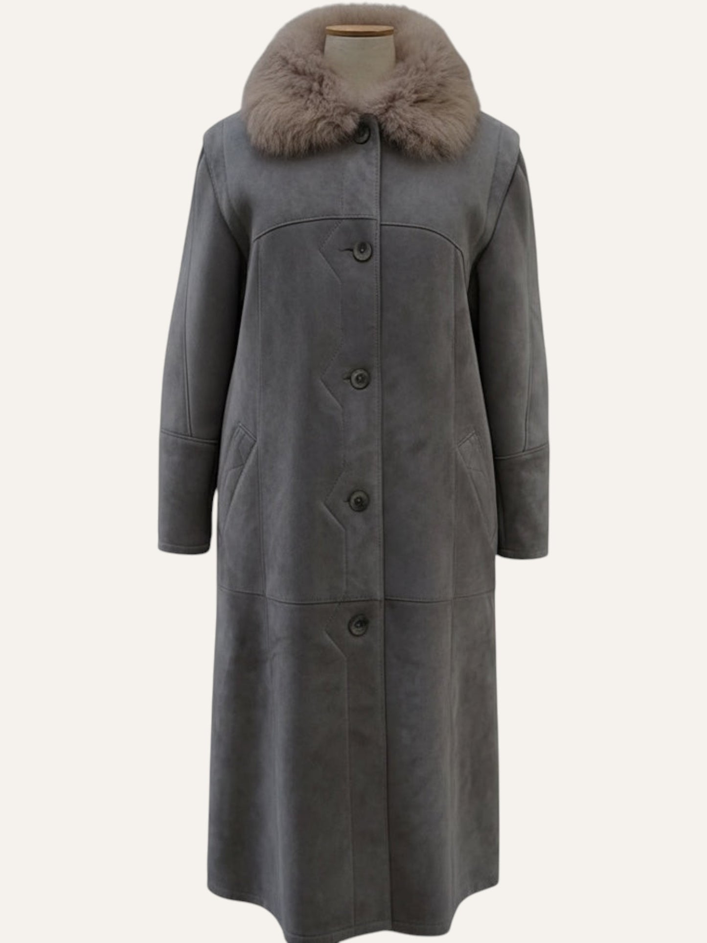 Vintage Long Shearling Coat
