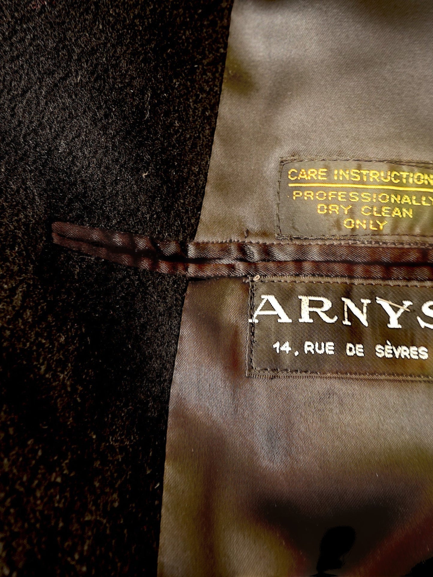 Arnys Paris Bespoke Wool Coat