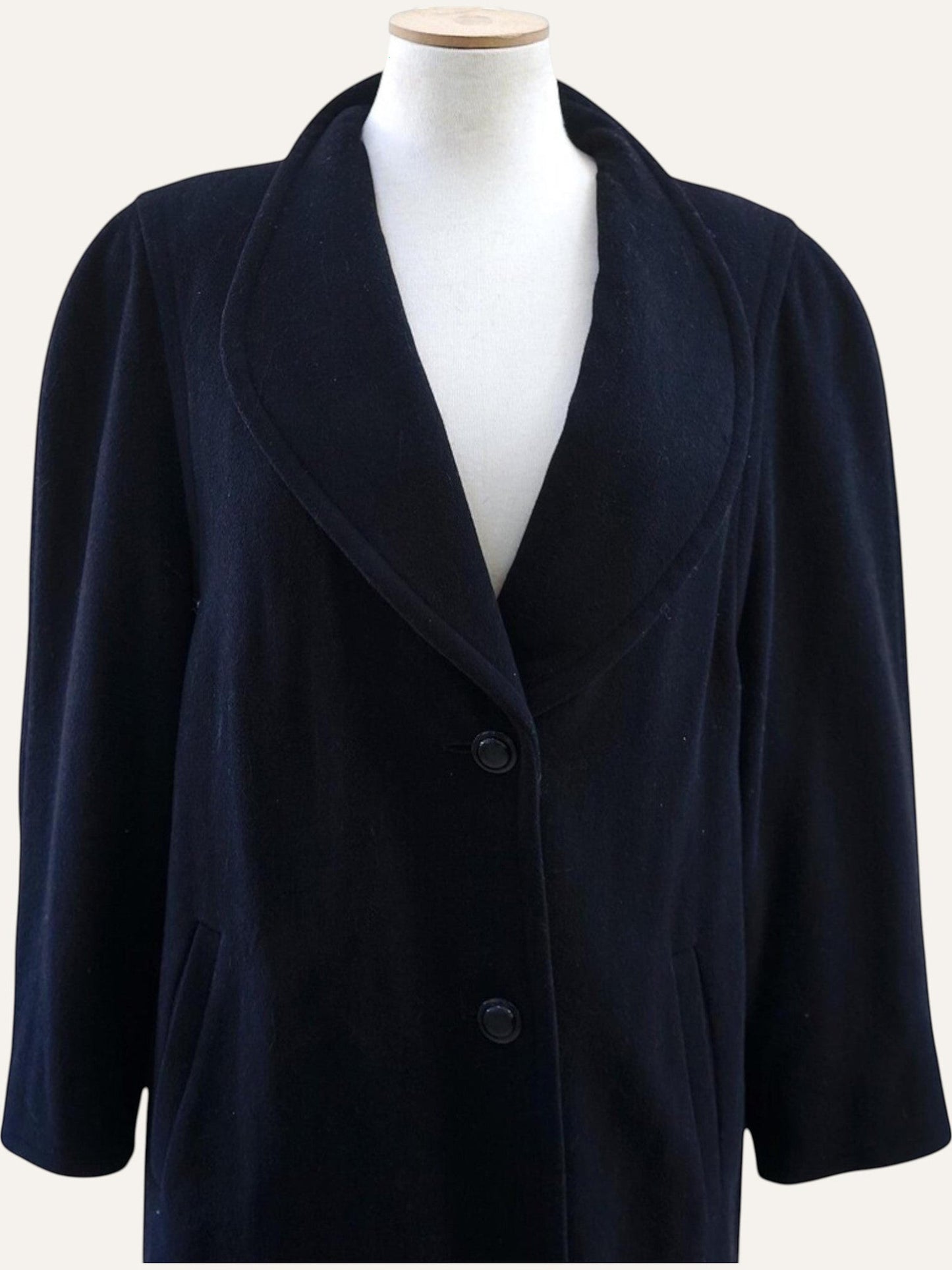 Single Breasted Cashmere & Wool Coat