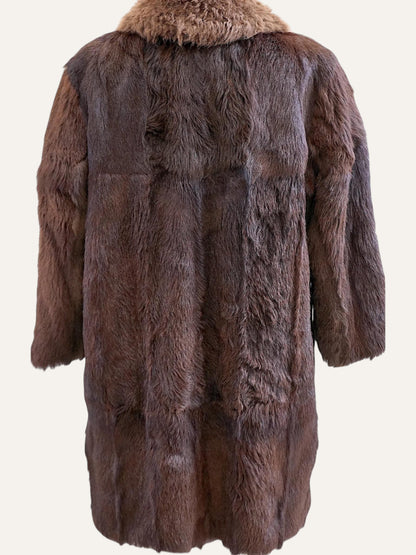 Cinnamon Dual-Fur Coat